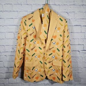 NWT Honey Sesame Chicken Love Blazer & Tie Panda Express Size 42J 海外 即決