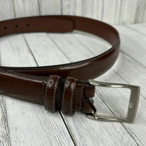 Perry Ellis Portfolio Men's 42 Brown Dress Belt 42/105 Cowhide Leather BP35150 海外 即決