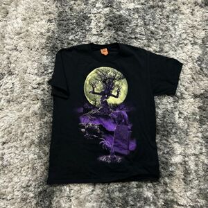 Men’s Sz Large L Happy Halloween Vintage Y2K Short Sleeve T-Shirt Rest In Pieces 海外 即決