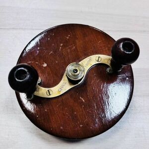 Chas Lehmann Wood Sidewinder Cod c1890 Fishing Reel Antique 海外 即決