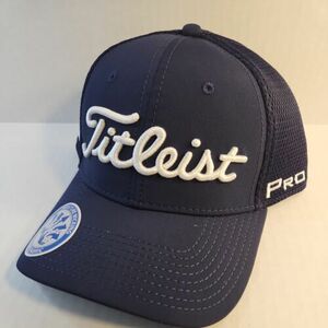 Titleist Pro V1 FJ New Era Fitted Large-XLarge Navy White Neo Mesh Golf Cap Hat 海外 即決