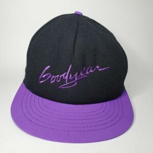 Vintage Goodyear Tires Swingster Hat Snapback Cap Adjustable Black Purple 海外 即決