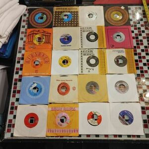 Lot of 57 ~ JUKEBOX Records Rock Pop Mixed Genres ~ Records 45 rpm 50s-80s Vinyl 海外 即決