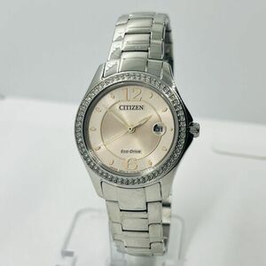 Citizen Silhouette Crystal Women's 30mm Stainless Steel Silver Watch FE1140-86X 海外 即決