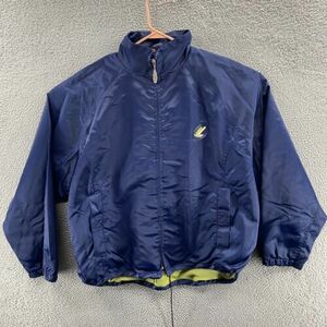 VINTAGE Lugz Jacket Men Large Blue Windbreaker Street Wear Hip Hop Y2K 00s 海外 即決