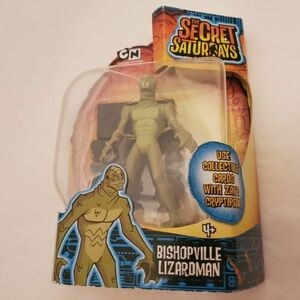 NEW Bishopville Lizardman Cartoon Network the Secret Saturdays 2009 Figure Toy 海外 即決