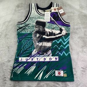 Just Don X Mitchell Ness Jersey Mens Medium Ken Griffey Jr Sublimated Mariners 海外 即決