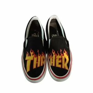 Slip on Thrasher バンズ X collection Sz 5.5 メンズ Skater 80's 90's Grunge 海外 即決