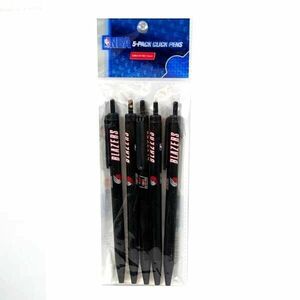 4X NBA Portland Trail Blazers Basketball - 5 Pack Per Set Click Pens, Black Ink 海外 即決