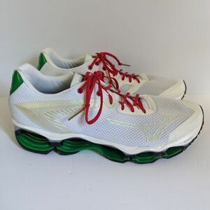 ミズノ Automobili Lamborghini Wave Tenjin ランニング Shoes メンズ 31cm(US13) White Green 海外 即決