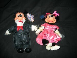 2 Disney Applause Dolls, Mickey & Minnie Hollywood 海外 即決