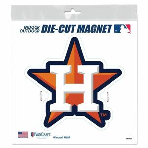 HOUSTON ASTROS 6"X6" DIE-CUT MAGNET FOR INDOOR OR OUTDOOR HIGH QUALITY 海外 即決