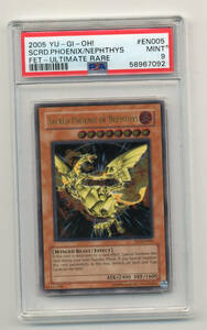 Yugioh Sacred Phoenix of Nephthys FET-EN005 Ultimate Rare PSA 9 海外 即決
