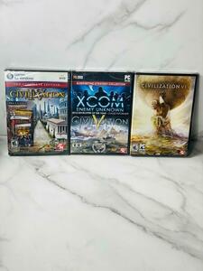 2K Sid Meier’s Civilization 4, 5, and 6 Brand New Sealed Only For Windows PC DVD 海外 即決