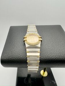 18K Gold & Diamond Omega Constellation Quartz Wristwatch 海外 即決
