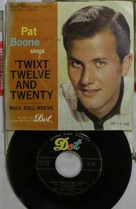 ロック Picture Sleeve 45 Pat Boone - Twixt Twelve & Twenty / ロック-Boll-Weevil On D 海外 即決