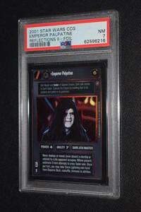 PSA 7 - Emperor Palpatine - Ultra Rare Foil - Reflections 2 Star Wars CCG- NM 海外 即決