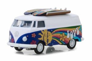 GREENLIGHT 97040 C 1971 VW VOLKSWAGEN TYPE 2 PANEL VAN PEACE & LOVE DESIGN 1/64 海外 即決