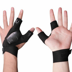 LED Flashlight Gloves for Outdoor Fishing Camping Hiking Gloves Men Women 海外 即決