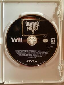 Guitar Hero 5 Wii Ninetendo 2009 Disc/ Manual 83 Artist 海外 即決