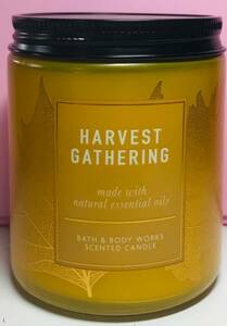 *New* HARVEST GATHERING ~ 7oz. JAR CANDLE ~ Bath & Body Works ~ SHIPS FREE! 海外 即決