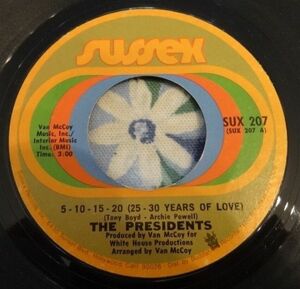 The PRESIDENTS 5 10 15 20 b/w I'm Still Dancing SUX207インチ 7インチ" 45 rpm Viny 海外 即決