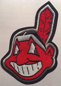 Cleveland Indians patch Chief Wahoo jersey sleeve patch MLB patch 4.75" tall 海外 即決