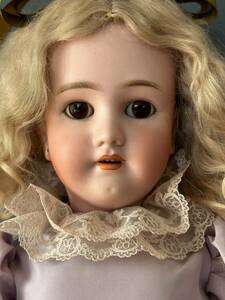 Antique Heinrich Handwerck Simon Halbig 27" German Bisque Head Doll 海外 即決