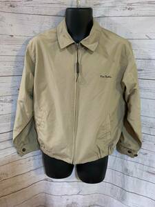 Evolution Pierre Cardin Men’s Jacket Zipper Front Beige Sign Front Size M 38 海外 即決