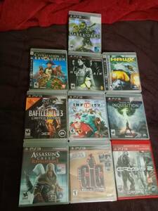 10 PlayStation PS3 Games: Darksiders, Civilization, Gig, Assassins Creed, Hawx+ 海外 即決