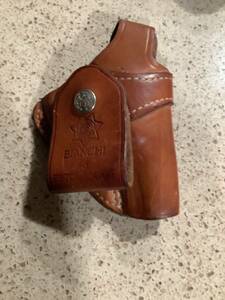 Bianchi # 3 Pistol Pocket Leather IWB Right Hand Thumb Break Holster 海外 即決