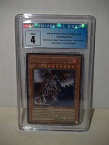 Horus The Black Flame Dragon LV8 EEN-ENSE1 Ltd Ed Secret Rare Yugioh CGC 4 VG/EX 海外 即決