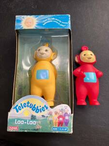 Lot of 2 Vintage Playskool Teletubbies 6" Action Figures Yellow and Red 海外 即決