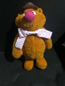 Vintage 1976 14" Fozzie Bear Plush Jim Henson Muppets Fisher Price Dollw/ Hat 海外 即決