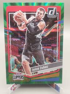 2023-24 Panini Donruss Ivica Zubac #107 Green Laser Holo Los Angeles Clippers 海外 即決