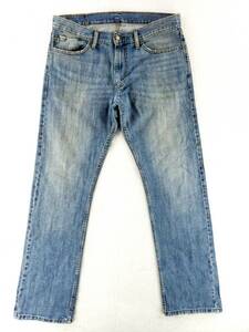 Vintage Levi's 514 Slim Straight 34x34 Jeans Distressed Flaws Worn Faded Retro 海外 即決