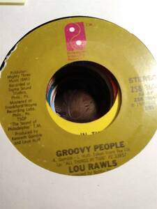Lou Rawls, Groovy People ~ 1976 Philadelphia International 45 海外 即決
