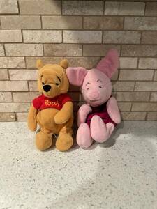 Pooh and piglet bean plush bundle b21 海外 即決