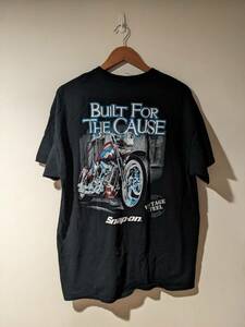 Vintage 2010's Snap On Motorcycle Built for the Cause Bike Black X-Large T-Shirt 海外 即決