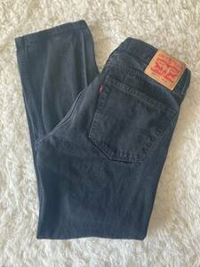 Levis 505 Black Denim Jeans Mens 36x32 36W 32L 海外 即決