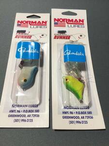 DISCONTINUED NORMAN 1" FRONT RUNNER SURFACE LURES NIPS (2 COLORS) USA BAIT 海外 即決