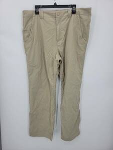 Royal Robbins Pants Mens 40x32 Tan Outdoor Hiking Flat Front Casual Nylon Cotton 海外 即決