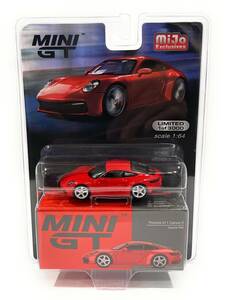 MINI GT 1:64 Porsche 911 Carrera S Guard Red Diecast Model Car MGT00283 海外 即決