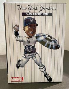 2023 Derek Jeter Marvel Captain America BOBBLEHEAD New York Yankees, New in Box 海外 即決