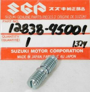 1 NEW Suzuki 1995 GN125 LT230 Chain Tension Adjuster Screw OEM 12838-45001 NOS 海外 即決