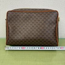 ◎CELINE セリーヌ マカダム柄 MC97クラッチバッグ セカンドバッグ レザー _画像3