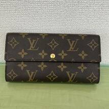 ◎LOUIS VUITTON ルイヴィトン 長財布 ポルトフォイユ サラ モノグラム イニシャル刻印有り_画像1