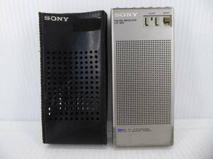 ★☆希少！SONY FMピットイン FM/AMプリセットラジオ ICF-M10B 日本製 動作品 オマケ新品電池付き☆★