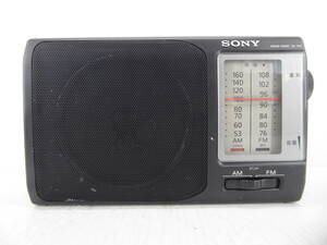 ★☆SONY ワイドFM対応 FM/AMポータブルラジオ ICF-801 日本製 動作品 オマケ新品電池付き☆★