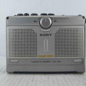 ★☆SONY カセットテープレコーダー TCM-500 通電OKジャンク品☆★の画像2